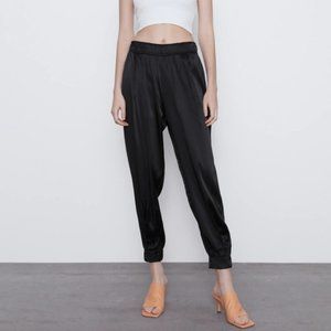 Zara new satin jogger